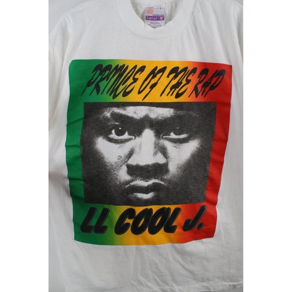 Vintage 90s Mens Large Prince of the Rap LL Cool J Short Sleeve Rap Tee T-Shirt - Picture 4 of 8